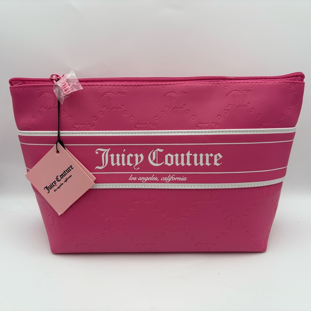 Juicy Couture Pink Travel Cosmetic Bag NWT